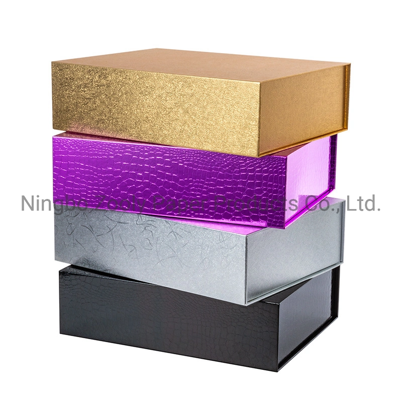 Custom Logo Rigid Board Wine Box Wine Gift Box Wine Bottle Box Folding Wine Packaging Box with Magnetic Closure